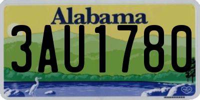 AL license plate 3AU1780