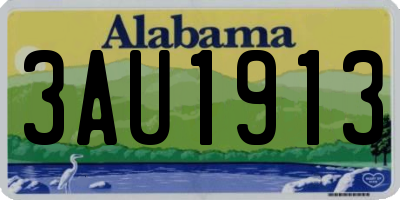 AL license plate 3AU1913