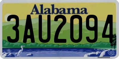 AL license plate 3AU2094