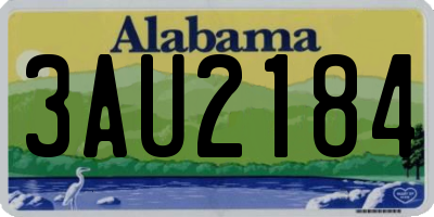 AL license plate 3AU2184