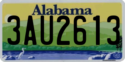 AL license plate 3AU2613