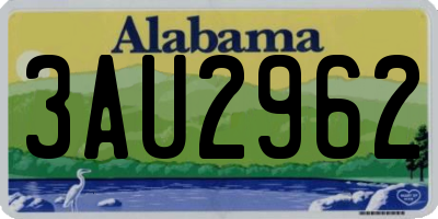 AL license plate 3AU2962