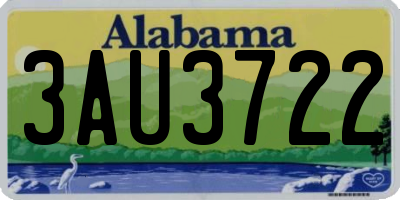 AL license plate 3AU3722