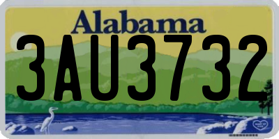 AL license plate 3AU3732