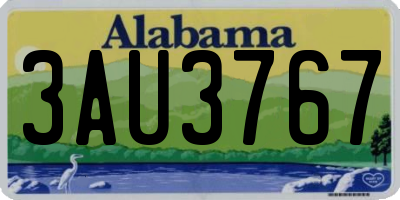 AL license plate 3AU3767
