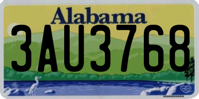 AL license plate 3AU3768