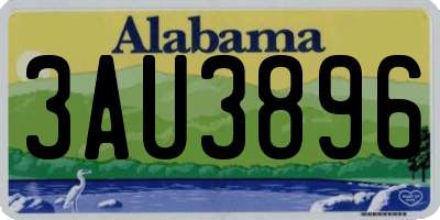 AL license plate 3AU3896
