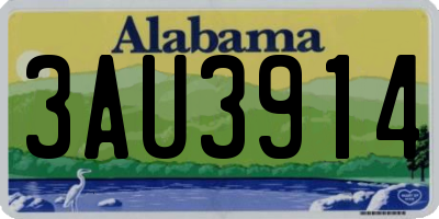 AL license plate 3AU3914