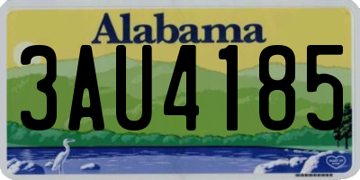 AL license plate 3AU4185