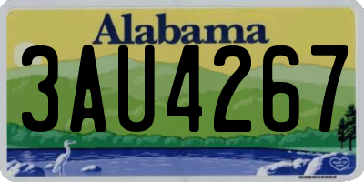 AL license plate 3AU4267