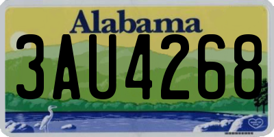 AL license plate 3AU4268