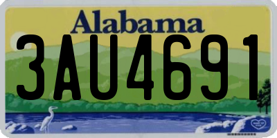 AL license plate 3AU4691