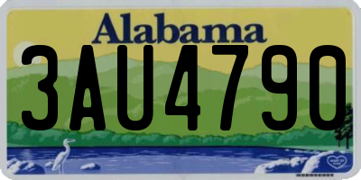 AL license plate 3AU4790