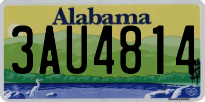 AL license plate 3AU4814
