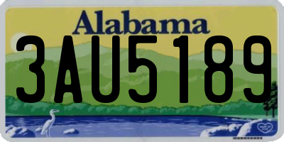 AL license plate 3AU5189