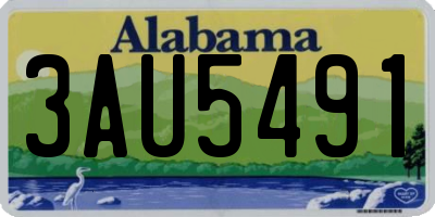 AL license plate 3AU5491