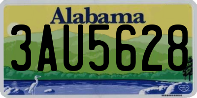 AL license plate 3AU5628