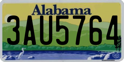 AL license plate 3AU5764