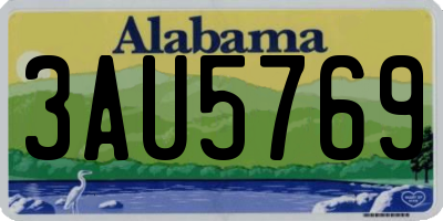 AL license plate 3AU5769