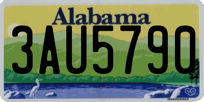 AL license plate 3AU5790