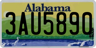 AL license plate 3AU5890
