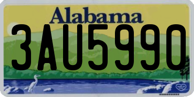 AL license plate 3AU5990