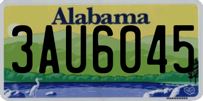 AL license plate 3AU6045
