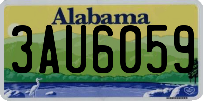 AL license plate 3AU6059