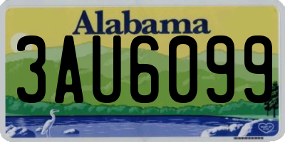 AL license plate 3AU6099