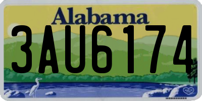 AL license plate 3AU6174