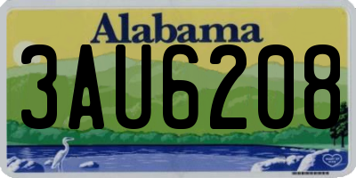 AL license plate 3AU6208