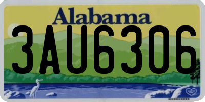 AL license plate 3AU6306