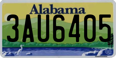 AL license plate 3AU6405
