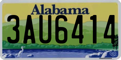 AL license plate 3AU6414