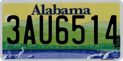 AL license plate 3AU6514