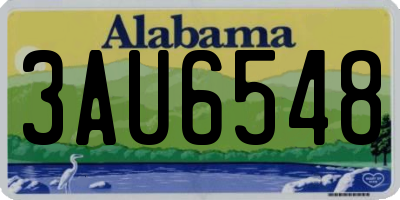 AL license plate 3AU6548