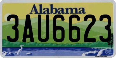 AL license plate 3AU6623