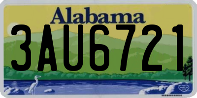 AL license plate 3AU6721