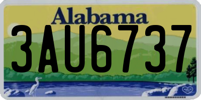 AL license plate 3AU6737