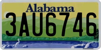 AL license plate 3AU6746