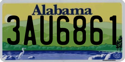 AL license plate 3AU6861