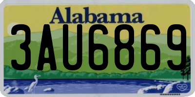 AL license plate 3AU6869