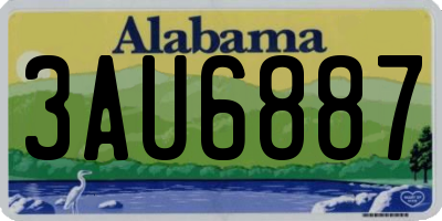 AL license plate 3AU6887