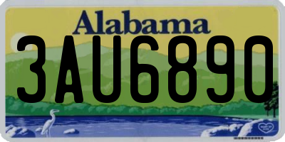 AL license plate 3AU6890