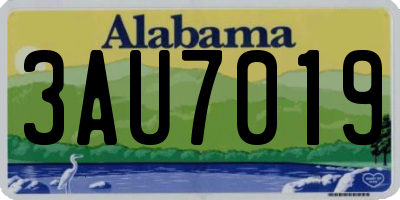AL license plate 3AU7019