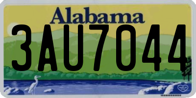 AL license plate 3AU7044