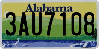 AL license plate 3AU7108