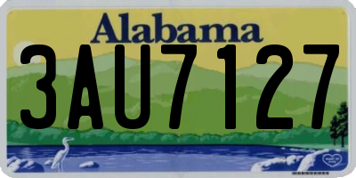 AL license plate 3AU7127