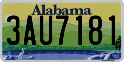 AL license plate 3AU7181