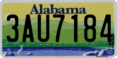 AL license plate 3AU7184